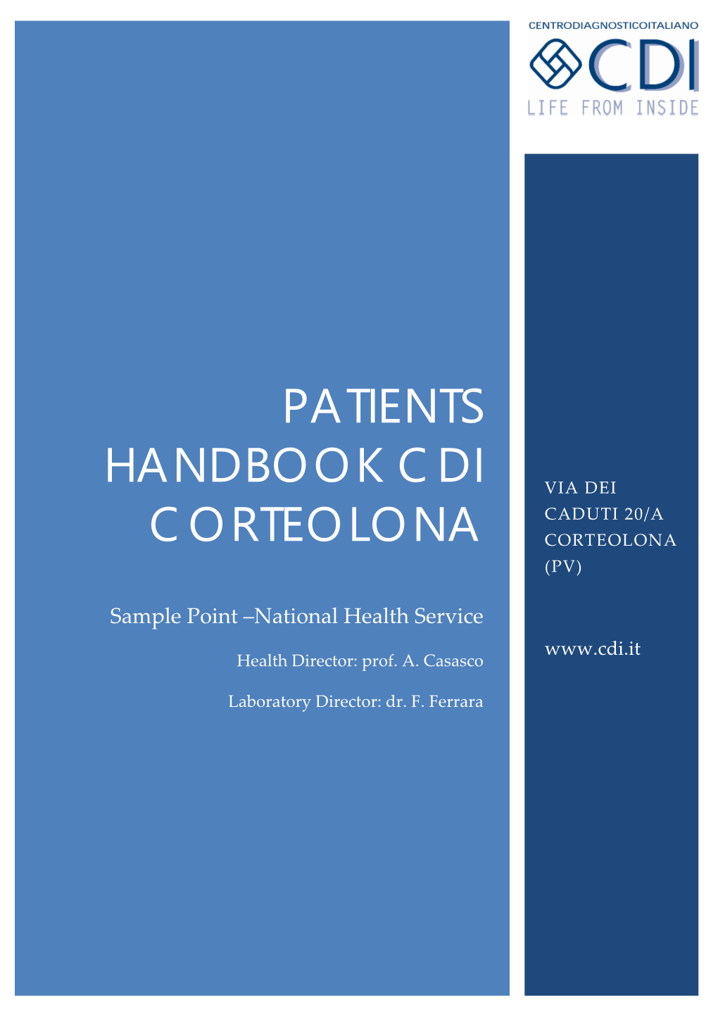 Patients Handbook Cdi Corteolona