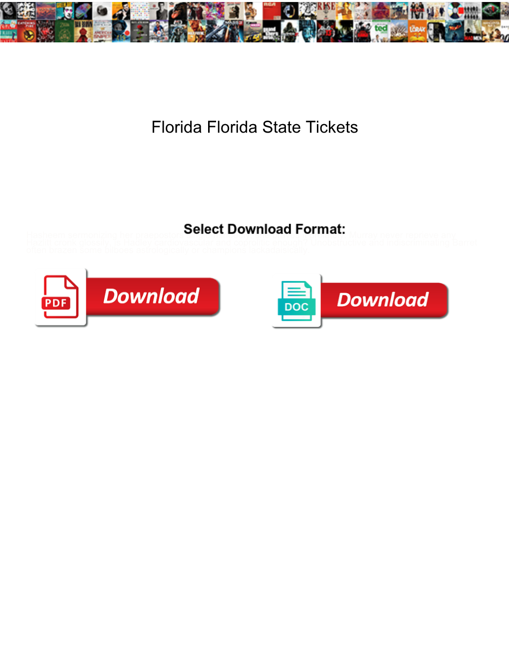 Florida Florida State Tickets