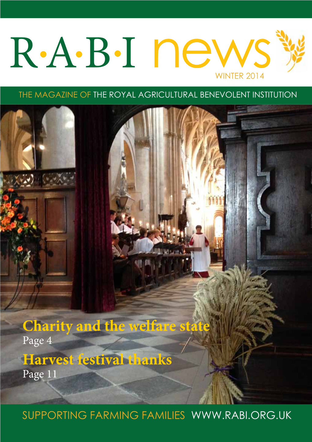 Charity and the Welfare State Harvest Festival Thanks