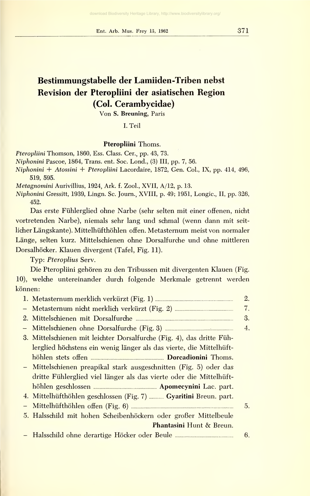 Entomologische Arbeiten Aus Dem Museum G. Frey