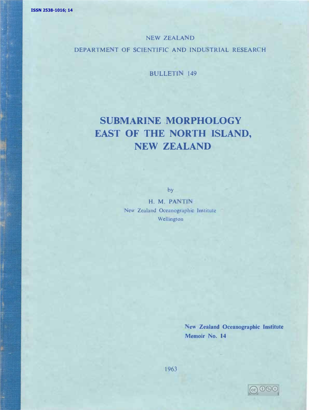 Submarine Morphology East of the North Island, New Zealand