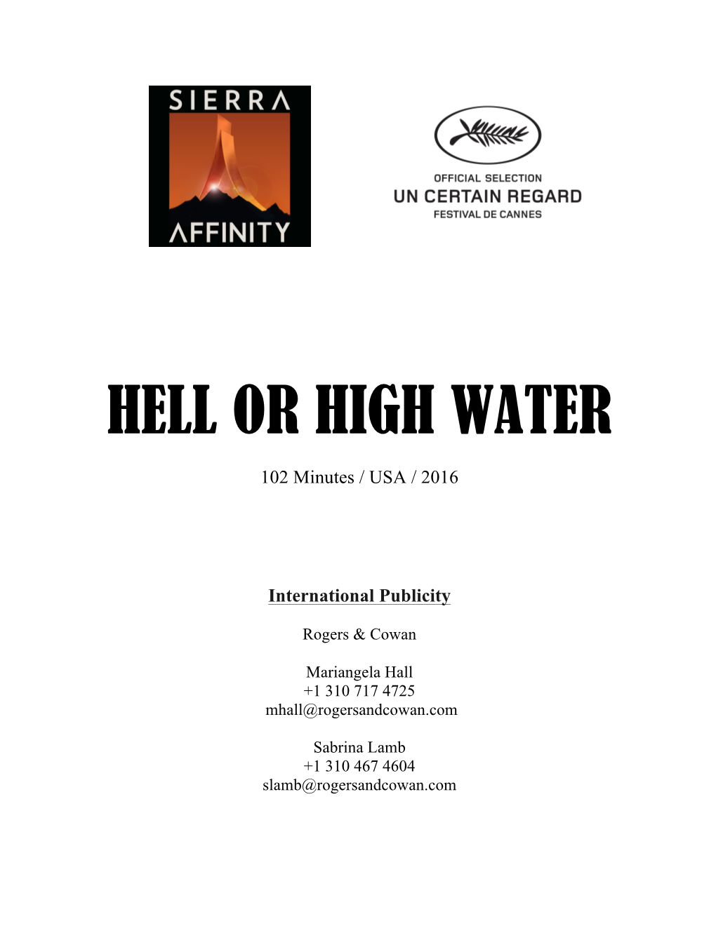 Hell Or High Water