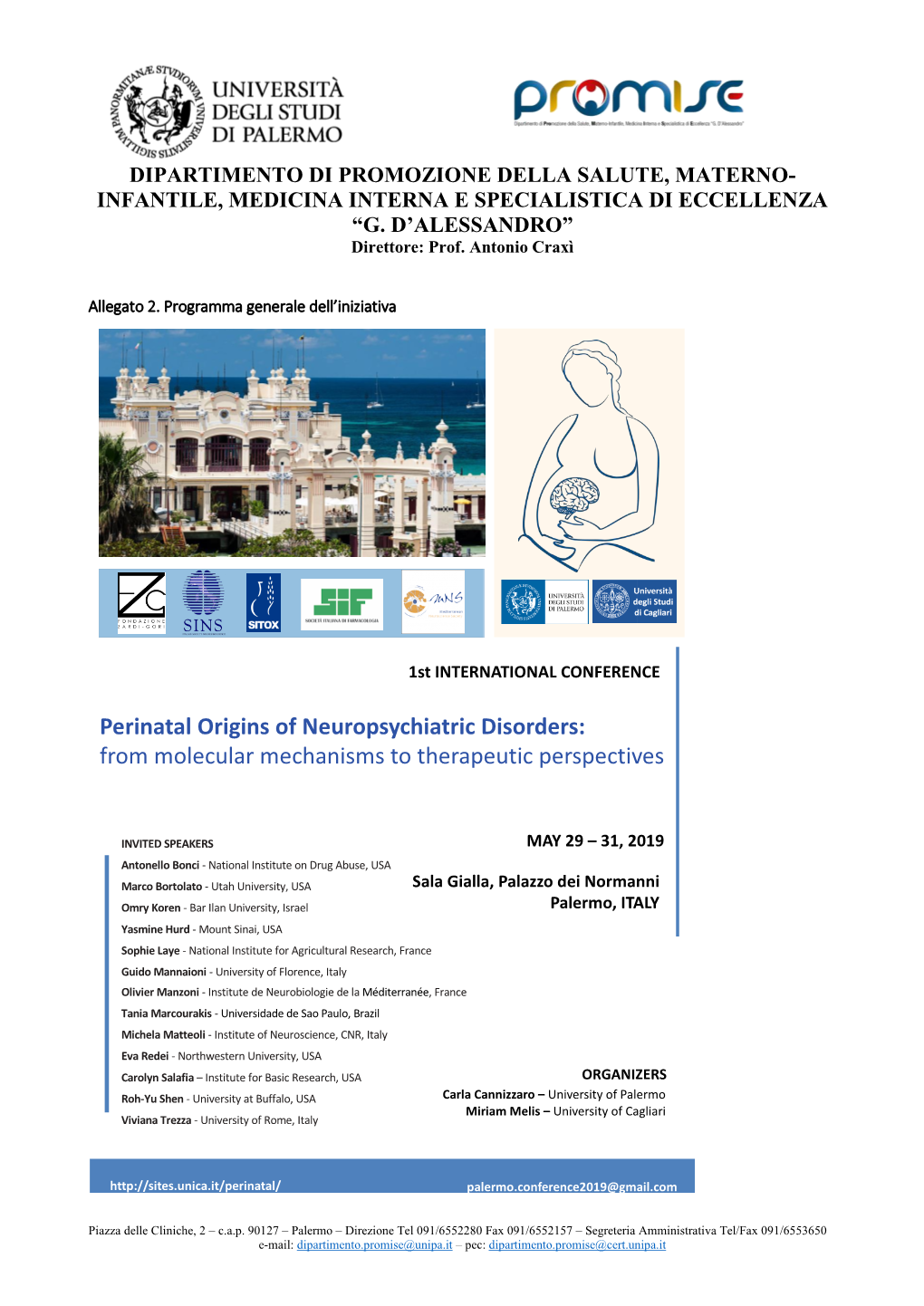 Perinatal Origins of Neuropsychiatric Disorders: from Molecular Mechanisms to Therapeutic Perspectives