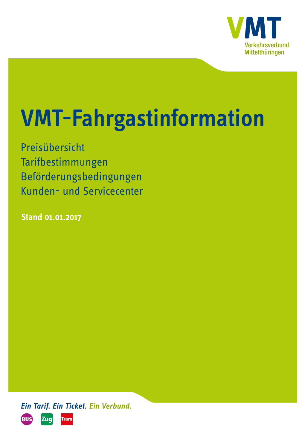 VMT-Fahrgastinformation Preisübersicht Tarifbestimmungen Beförderungsbedingungen Kunden- Und Servicecenter