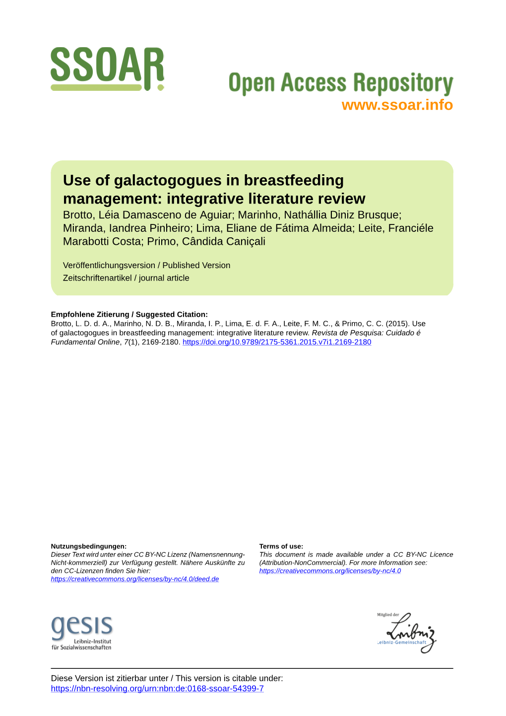 Use of Galactogogues in Breastfeeding Management