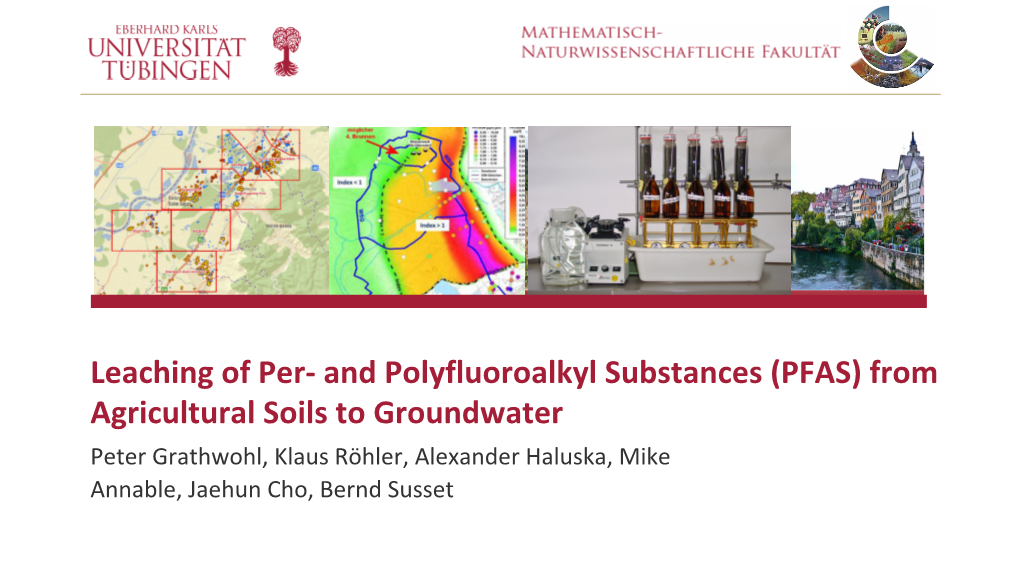 Leaching of Per- and Polyfluoroalkyl Substances (PFAS)