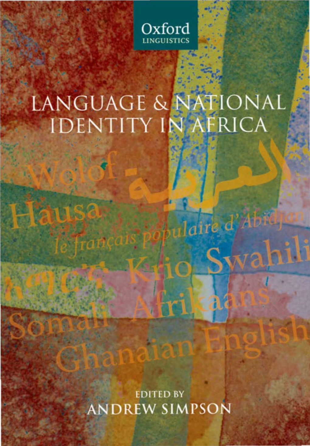 Language and National Identity in Africa