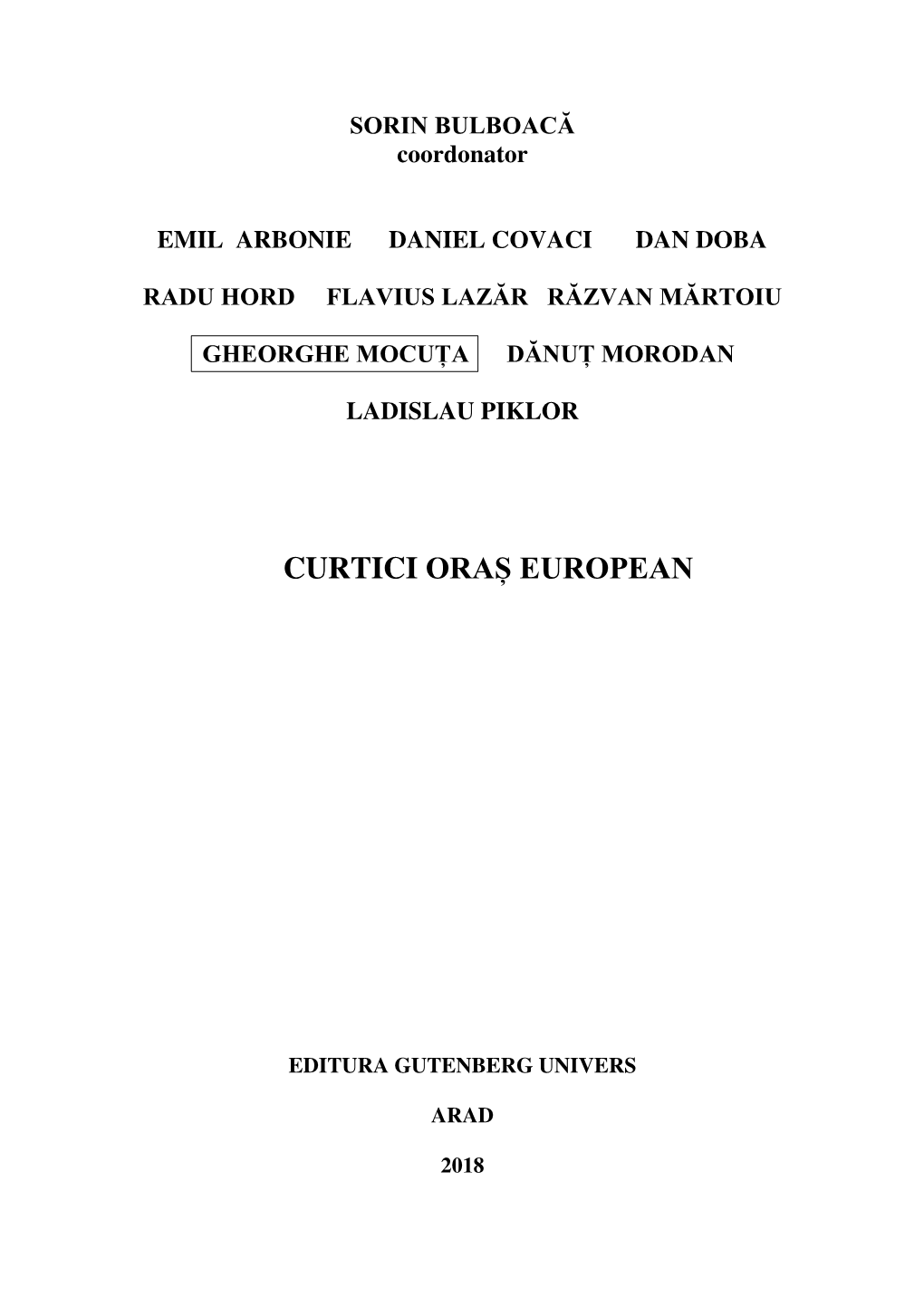 Curtici Oraș European