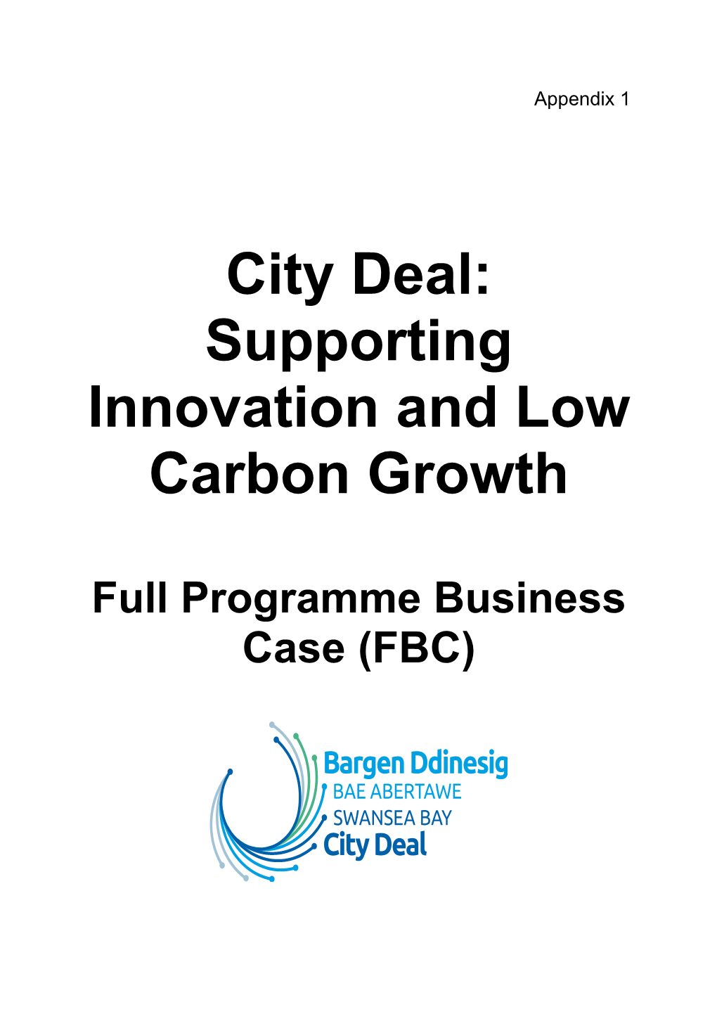City Deal: Supporting Innovation and Low Carbon Growth