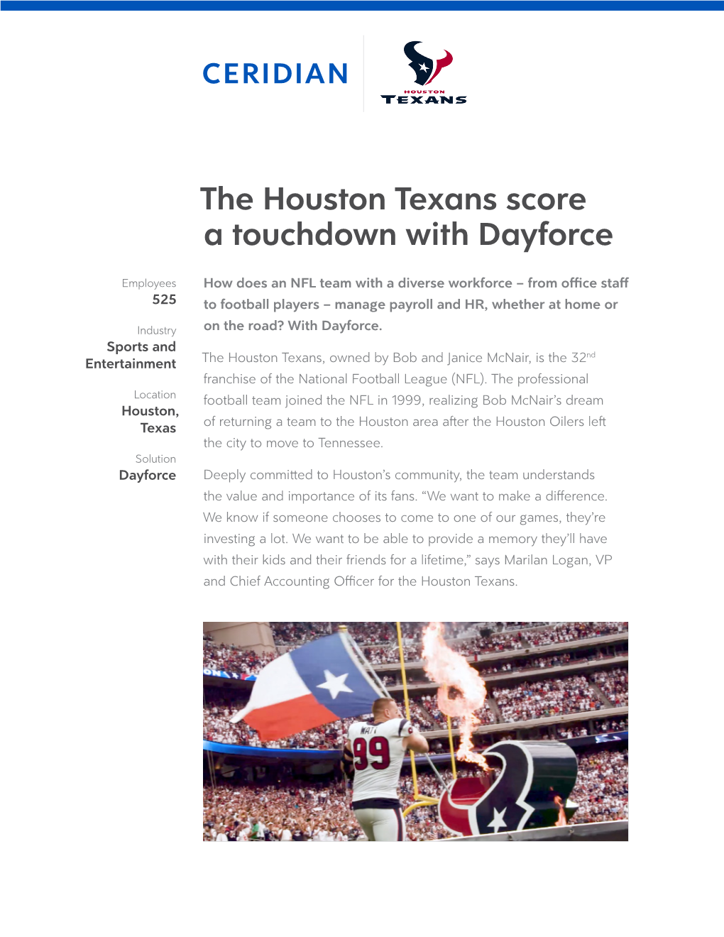 The Houston Texans Score a Touchdown with Dayforce