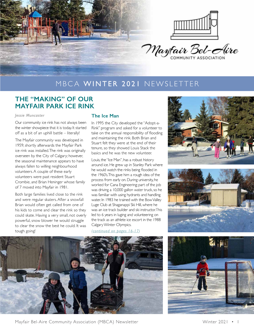 Mbca Winter 2021 Newsletter