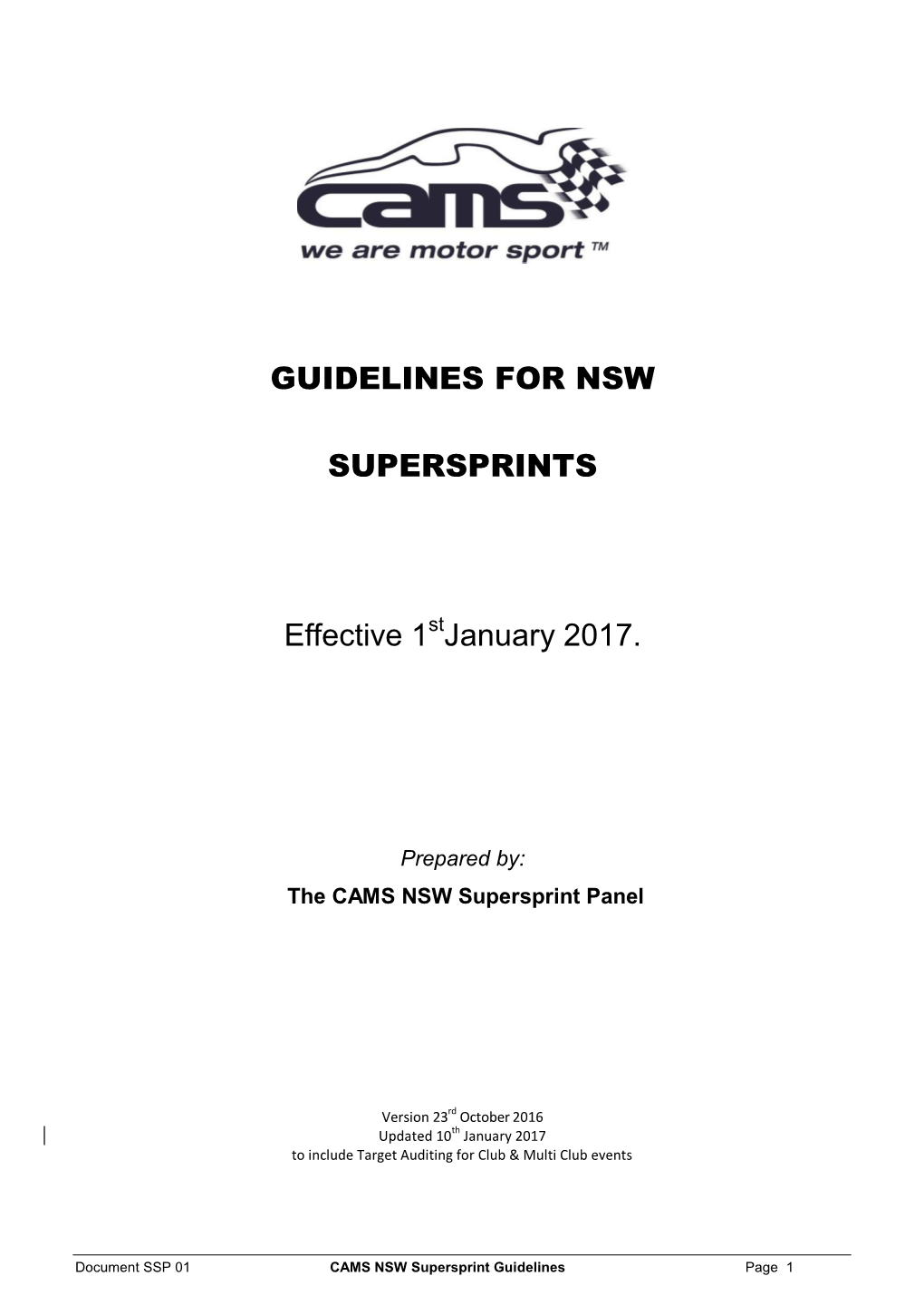 Guidelines for Nsw