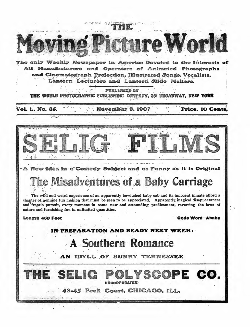 The Moving Picture World (November 1907)