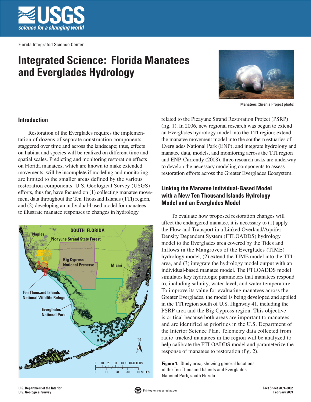 Integrated Science: Florida Manatees and Everglades Hydrology