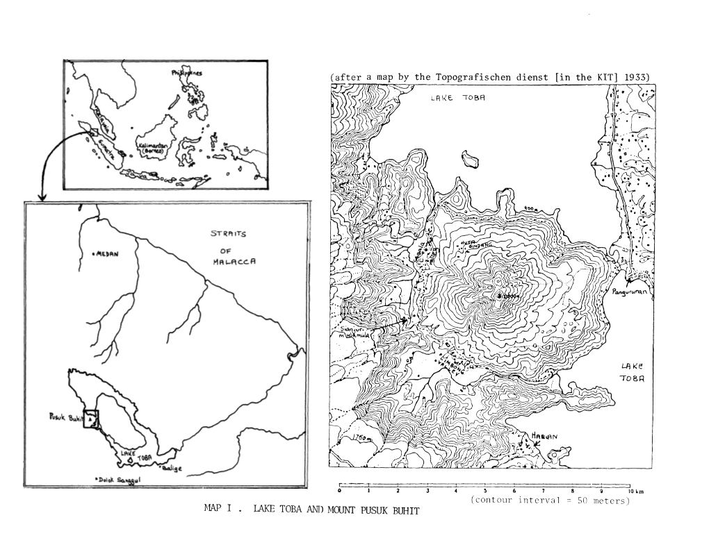 Map I . Lake Toba Am) Mount Pusuk Buhit What "Green Desert"? the Ecology of Batak Grassland Farming