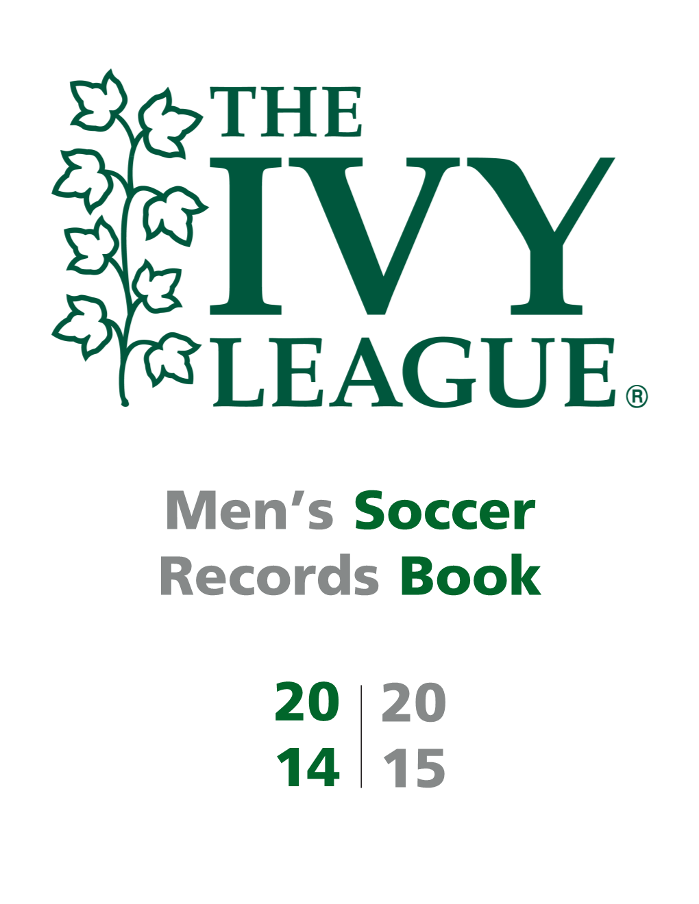 20 14 20 15 Men's Soccer Records Book