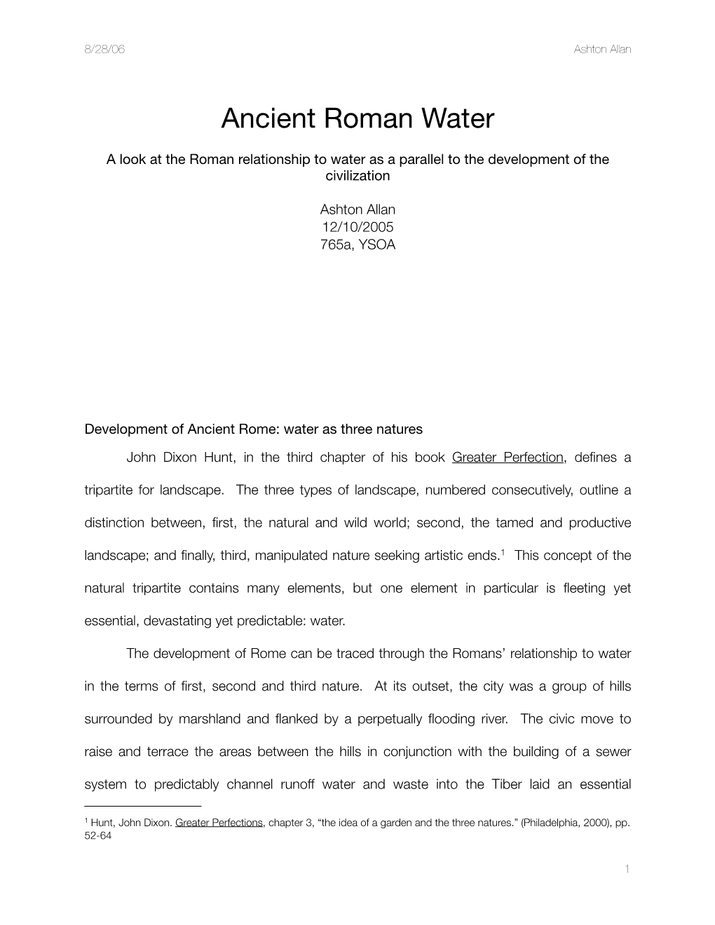 Ancient Roman Water -...Ashton Allan