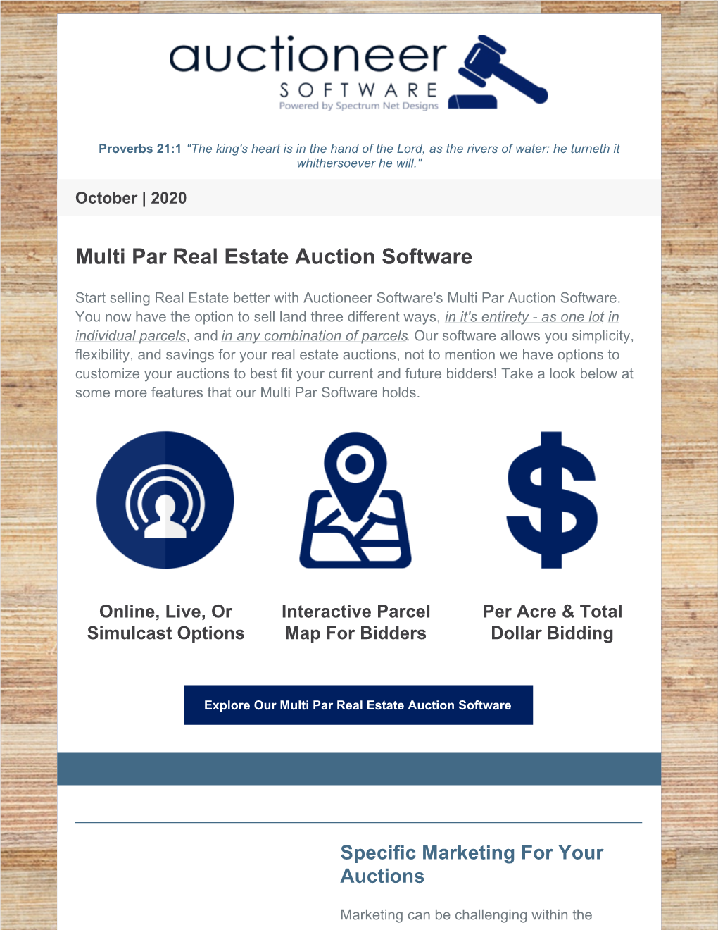 Multi Par Real Estate Auction Software