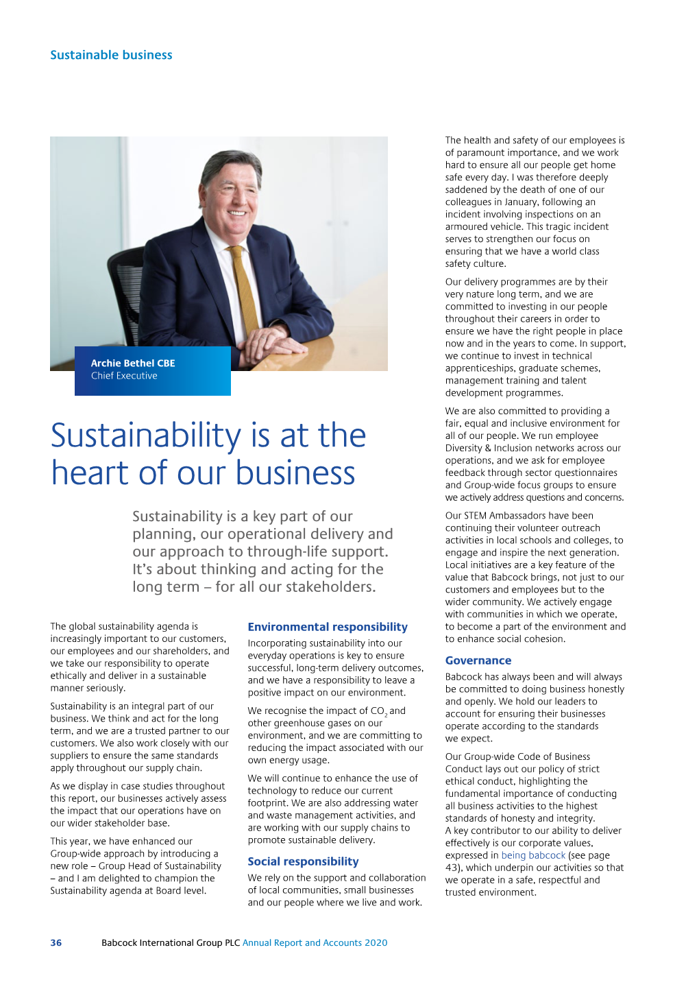 Sustainability Is at the Heart of Our Business