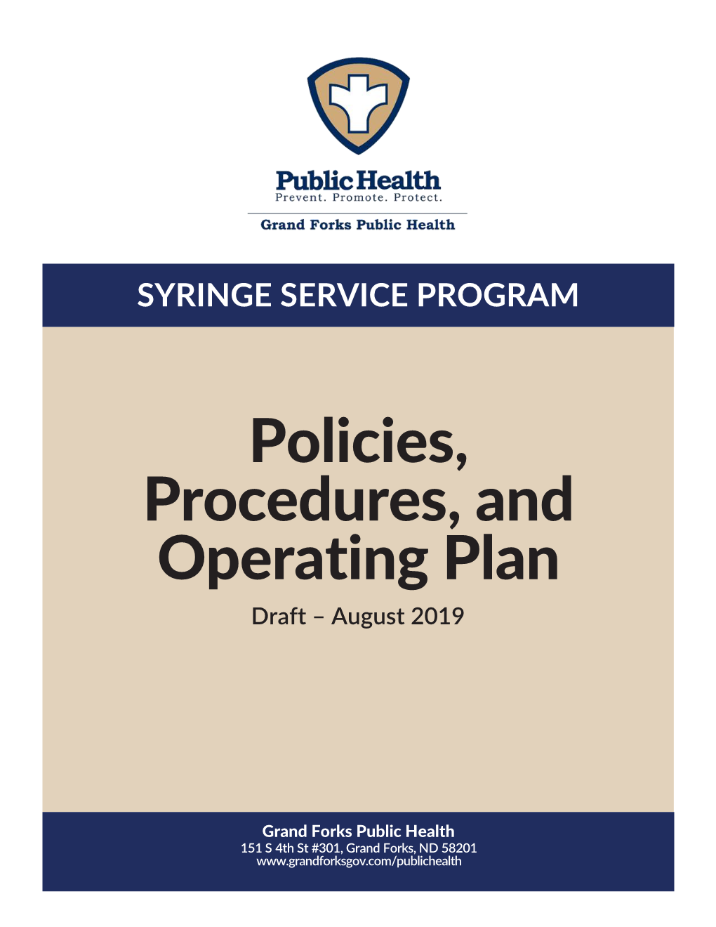 Policies, Procedures, and Operating Plan