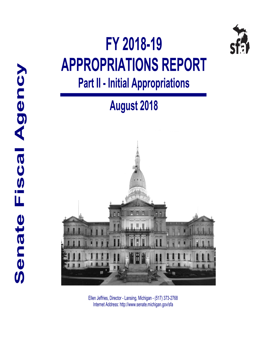 APPROPRIATIONS REPORT Part II - Initial Appropriations