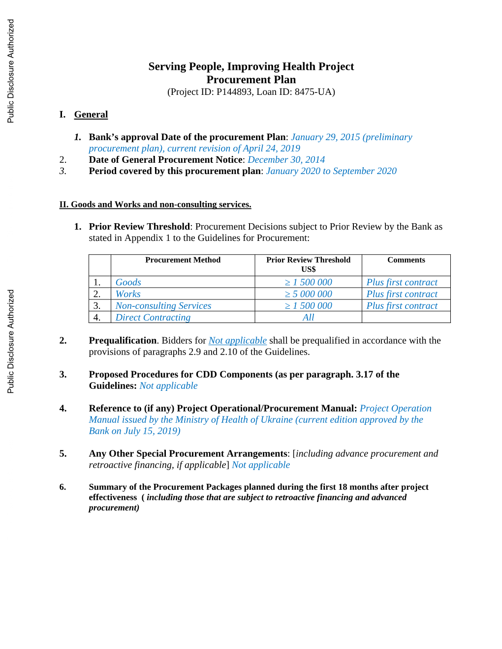 World Bank Document