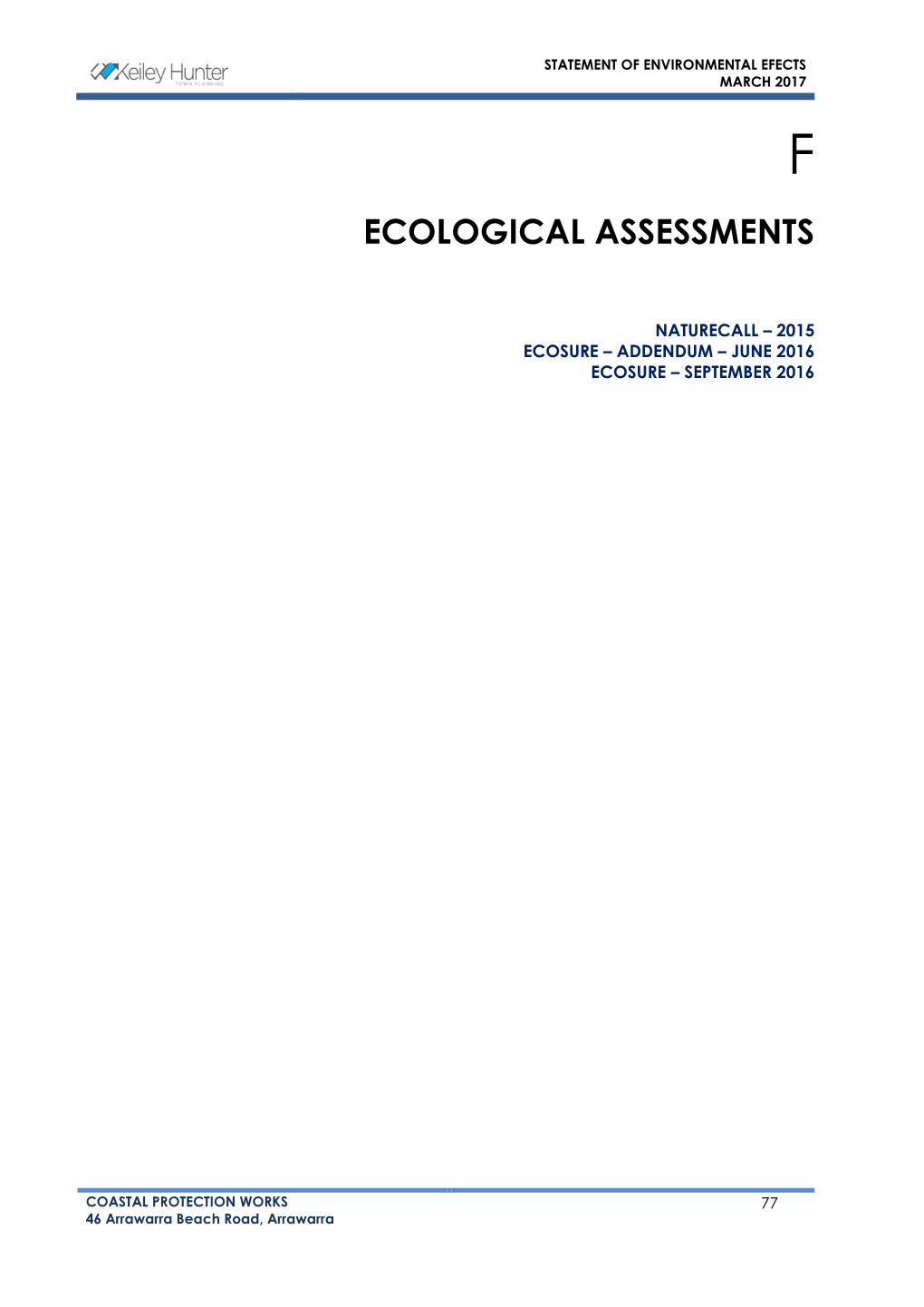 Ecological Assessments