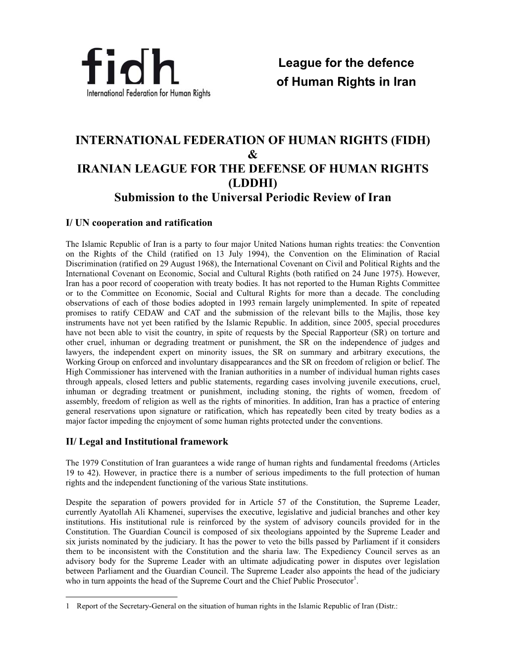 League for the Defense of Human Rights in Iran