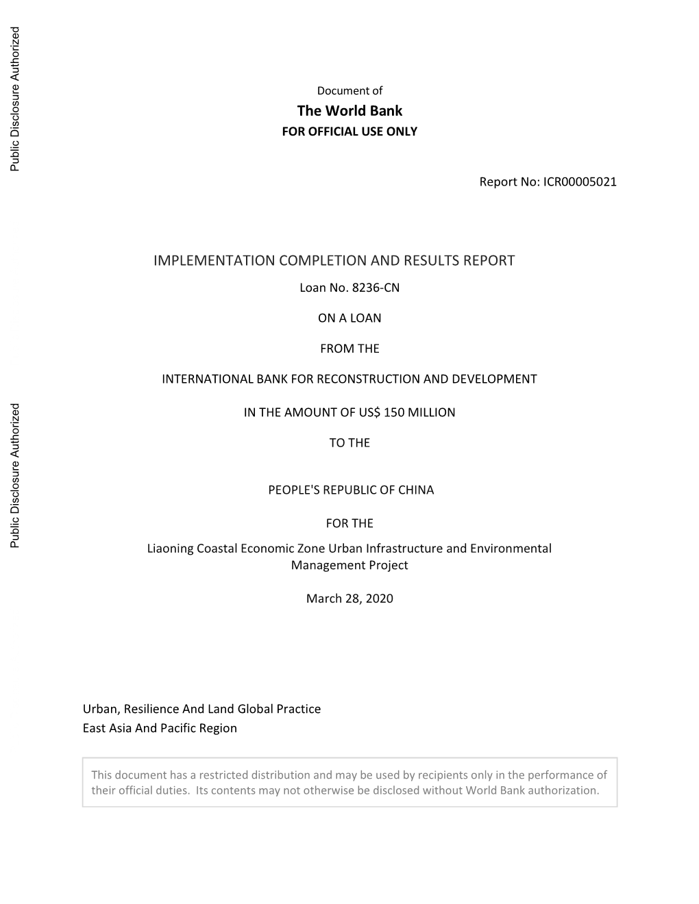 World Bank Document