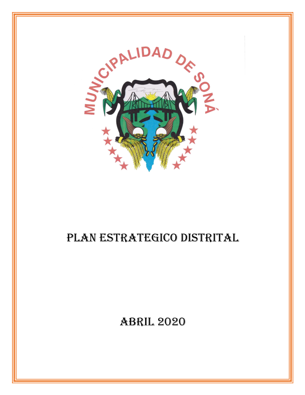 Plan Estrategico Distrital Abril 2020