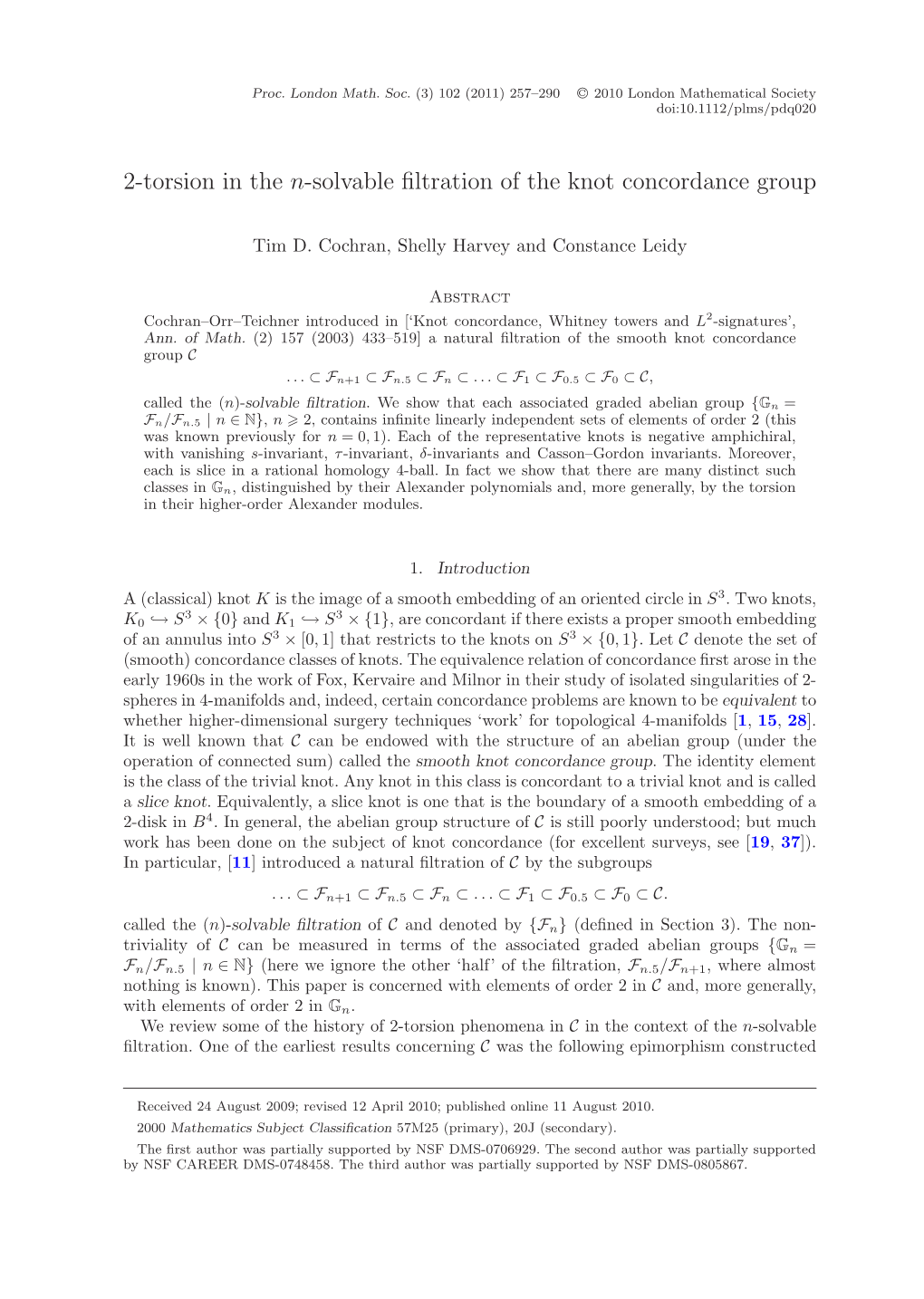 2-Torsion in the N-Solvable ﬁltration of the Knot Concordance Group