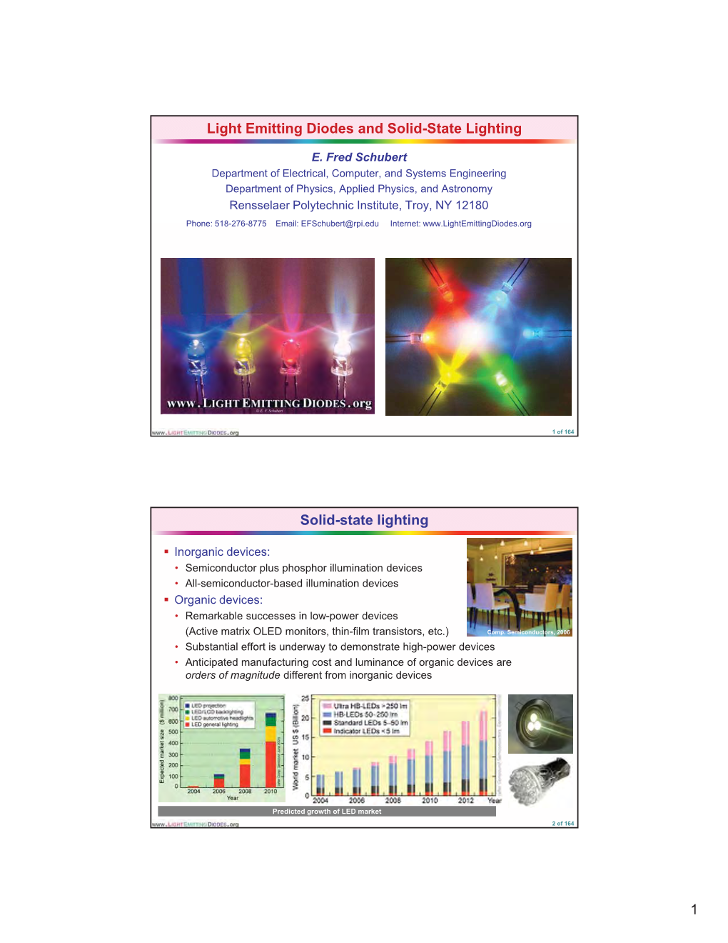 1 Light Emitting Diodes and Solid-State Lighting Solid-State Lighting