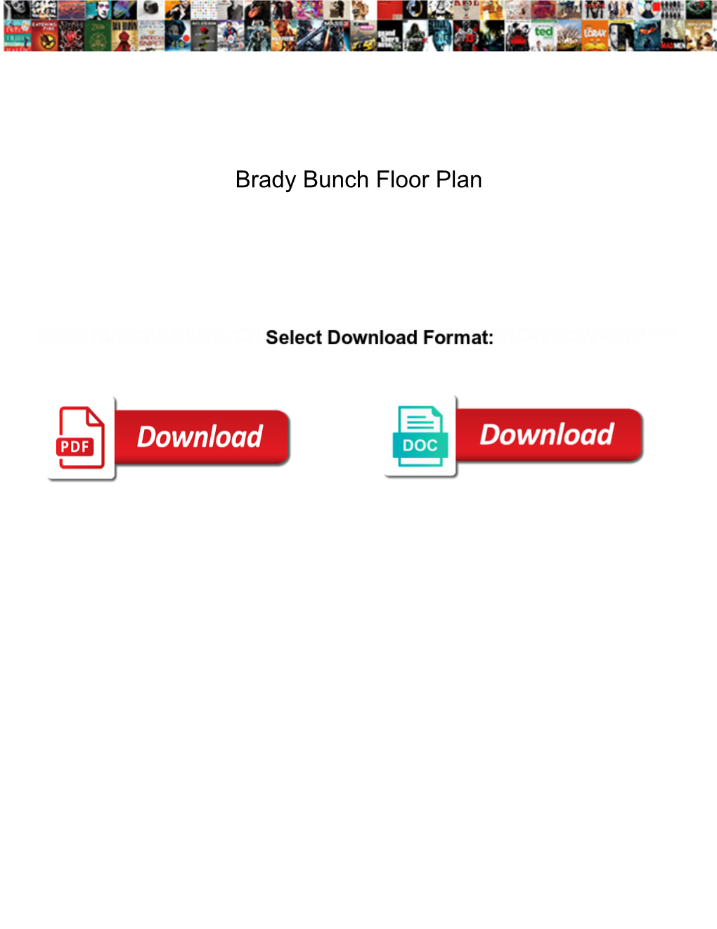 Brady Bunch Floor Plan