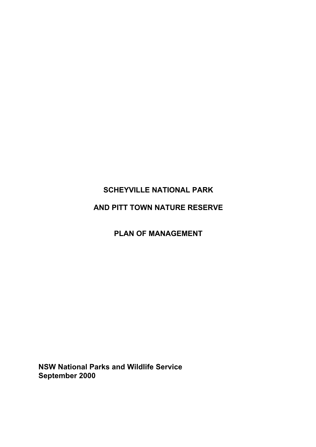 Scheyville National Park and Pitt Town Nature