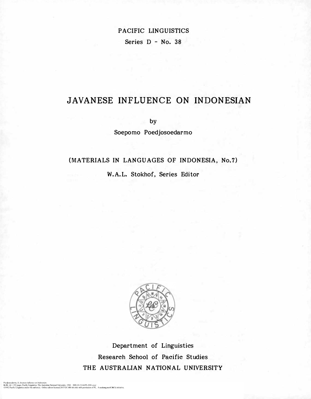 Javanese Influence on Indonesian