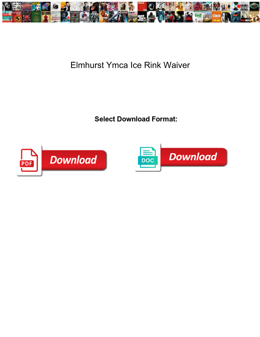 Elmhurst Ymca Ice Rink Waiver