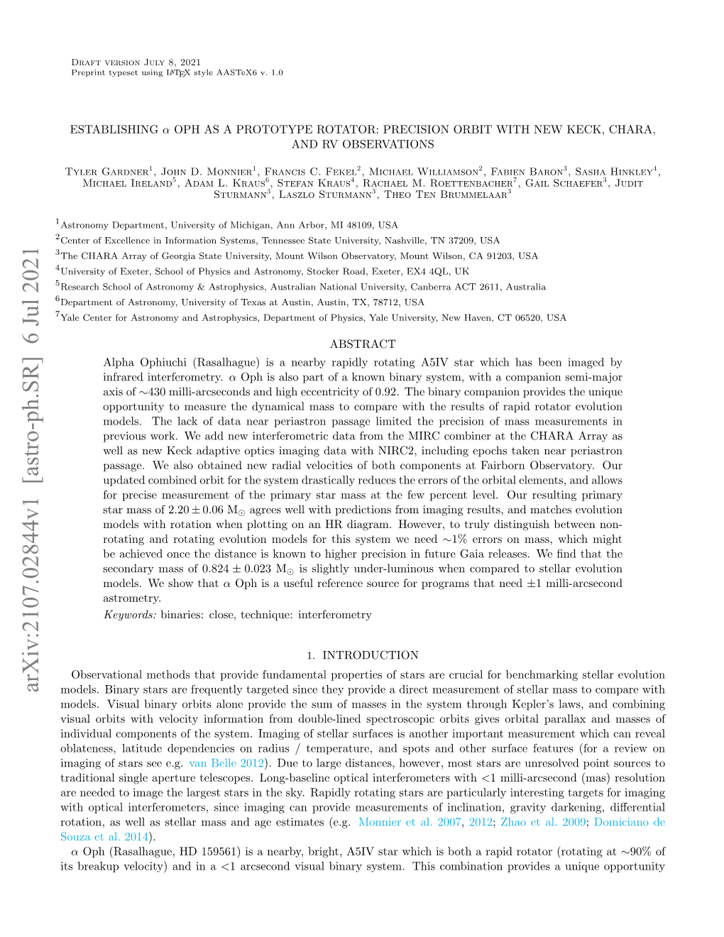 Establishing $\Alpha $ Oph As a Prototype Rotator: Precision Orbit with New Keck, CHARA, and RV Observations