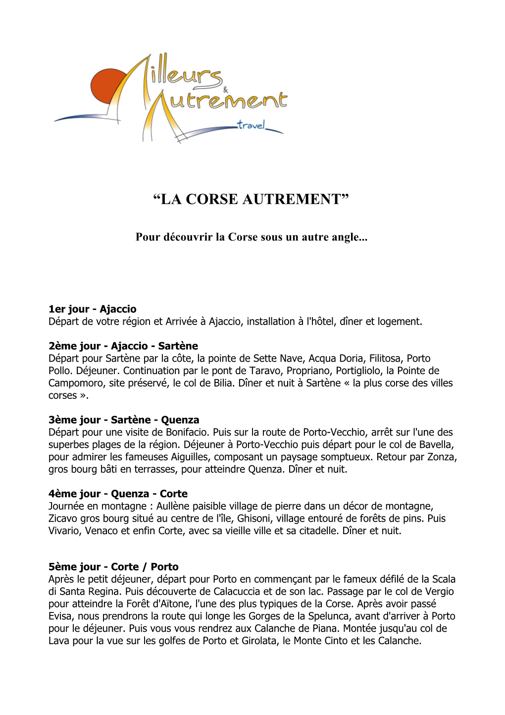 “La Corse Autrement”