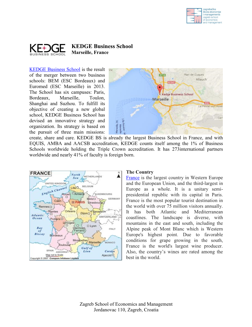 KEDGE Business School Marseille, France