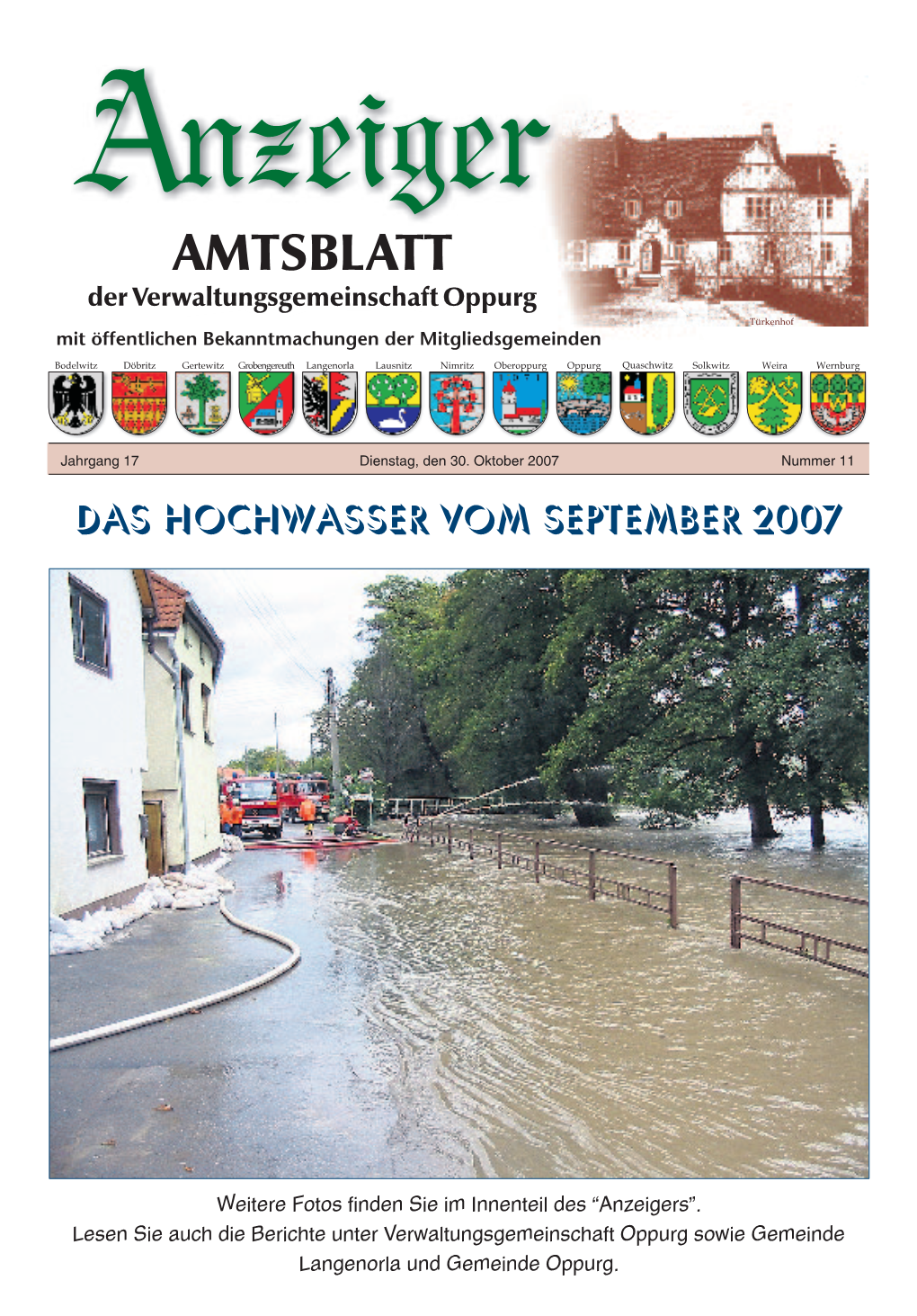 Das Hochwasser Vom September 2007