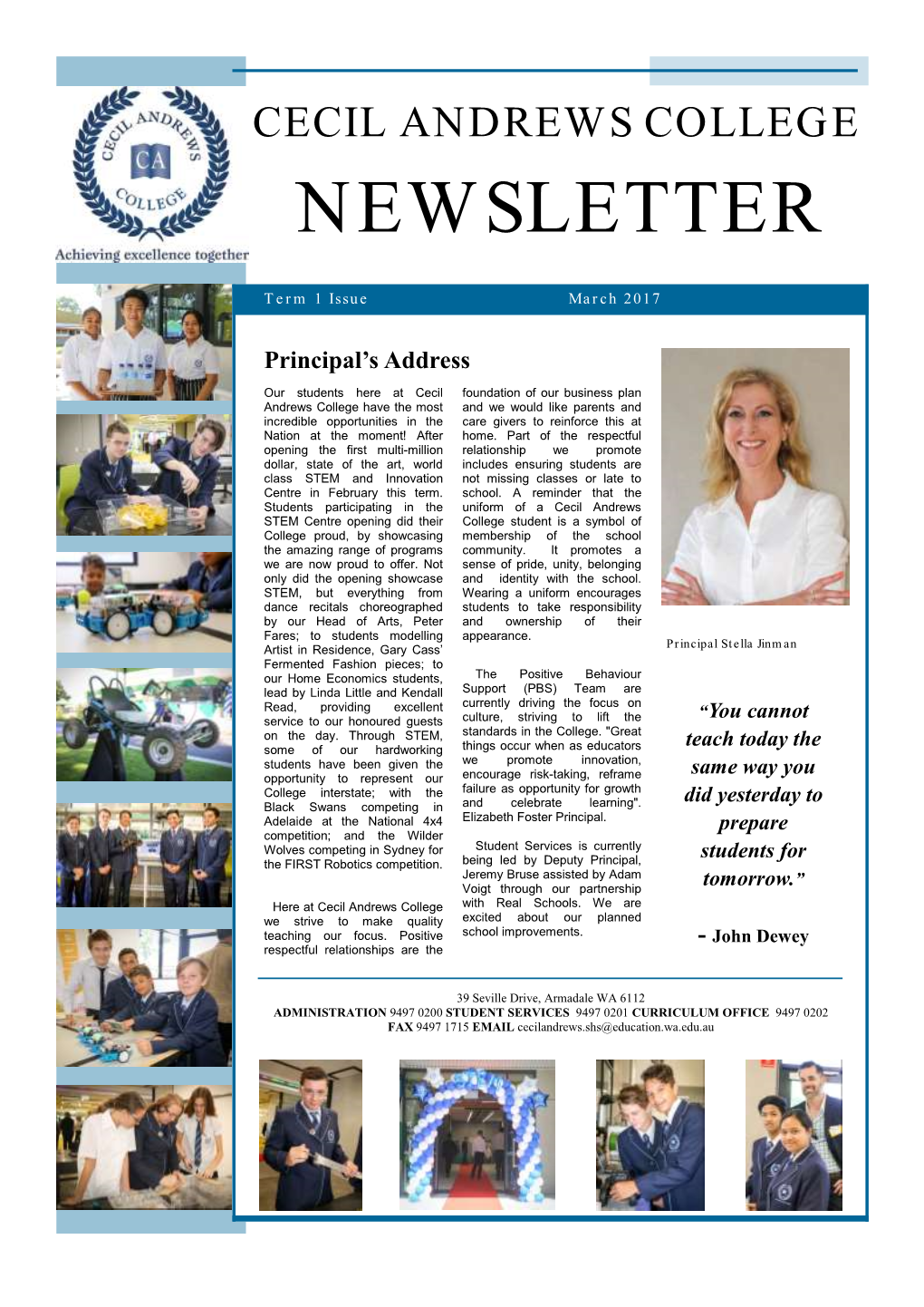 Term 1 Newsletter 2017