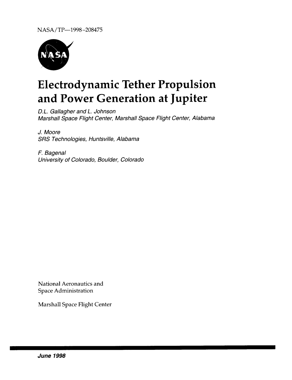 Electrodynamic Tether Propulsion and Power Generation at Jupiter