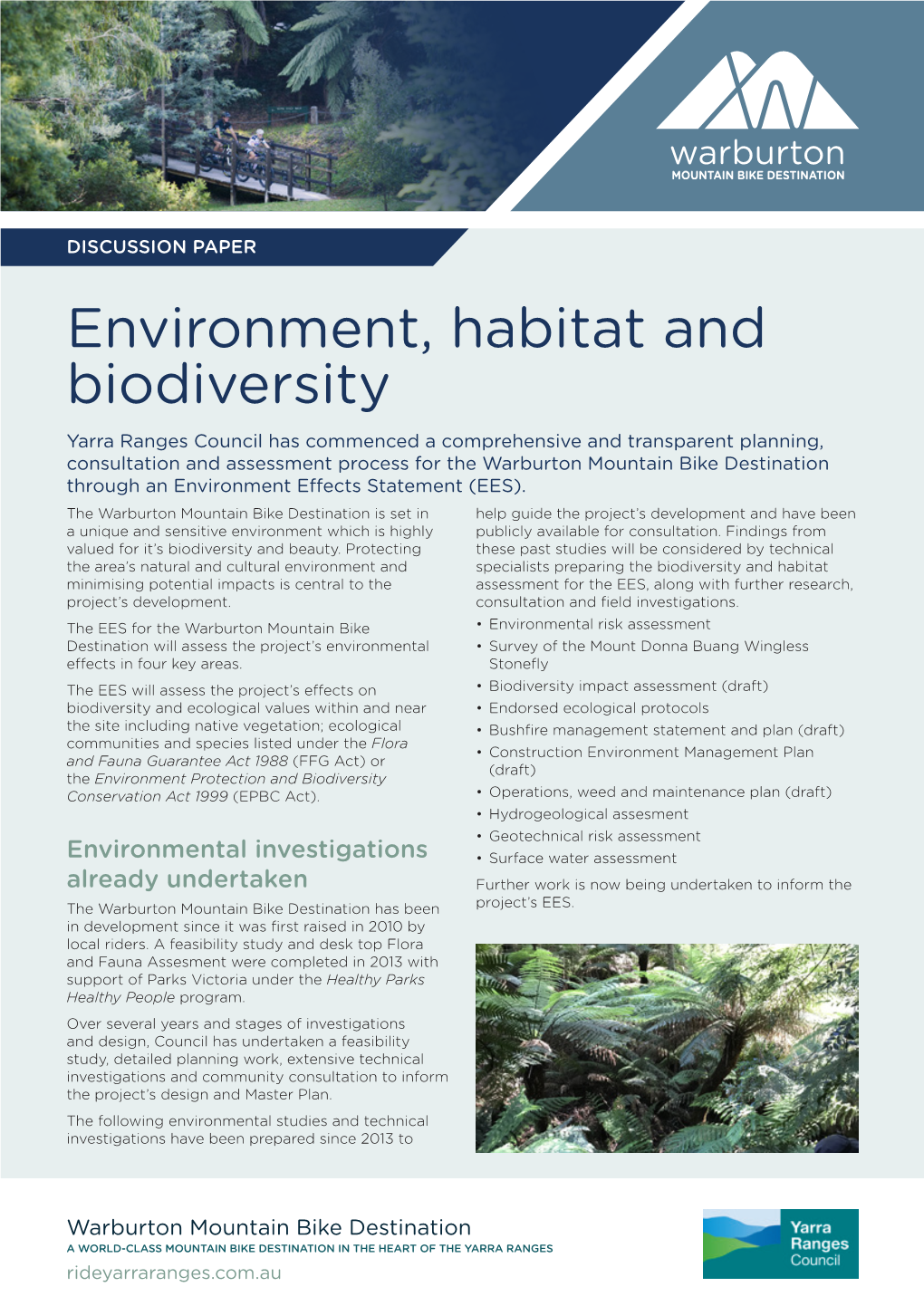 Environment, Habitat and Biodiversity
