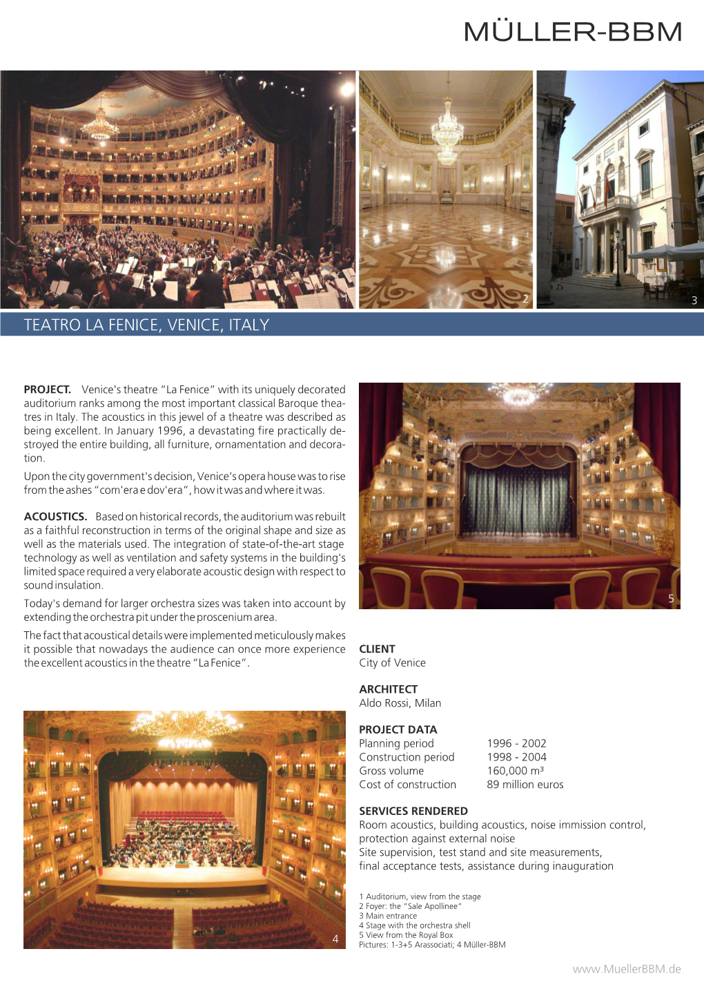 Teatro La Fenice, Venice, Italy