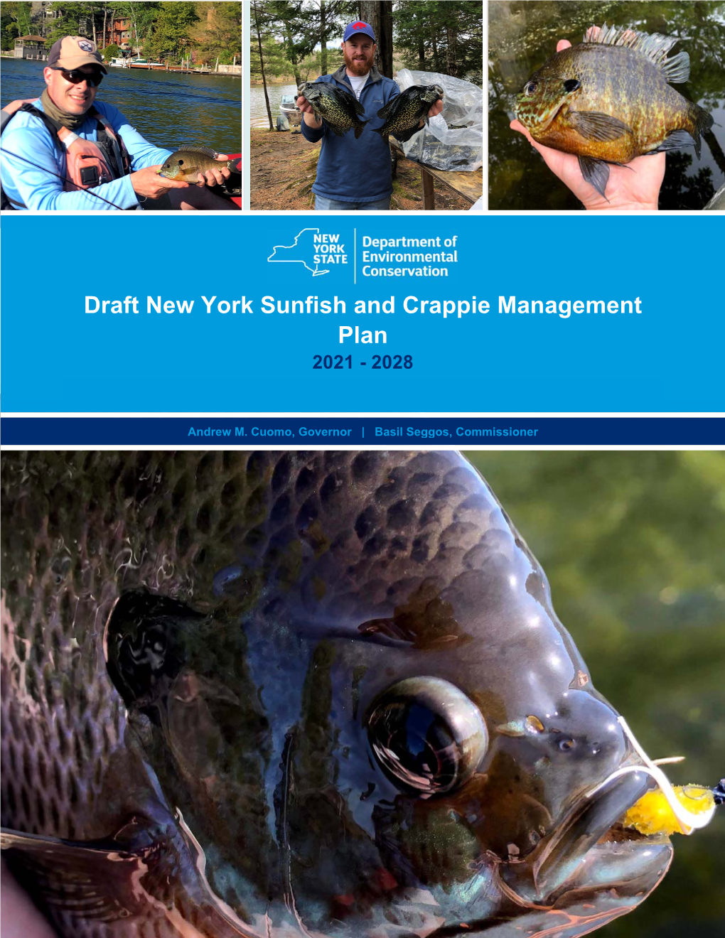 Draft New York Sunfish and Crappie Management Plan 2021-2028