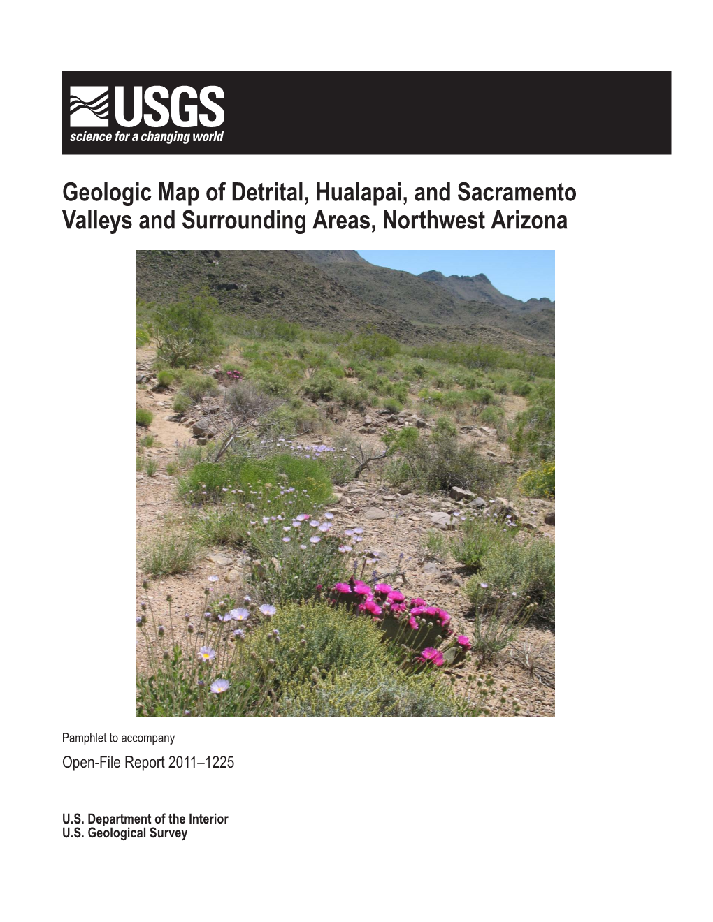 Geologic Map of Detrital, Hualapai, and Sacramento Valleys and Surrounding Areas, Northwest Arizona