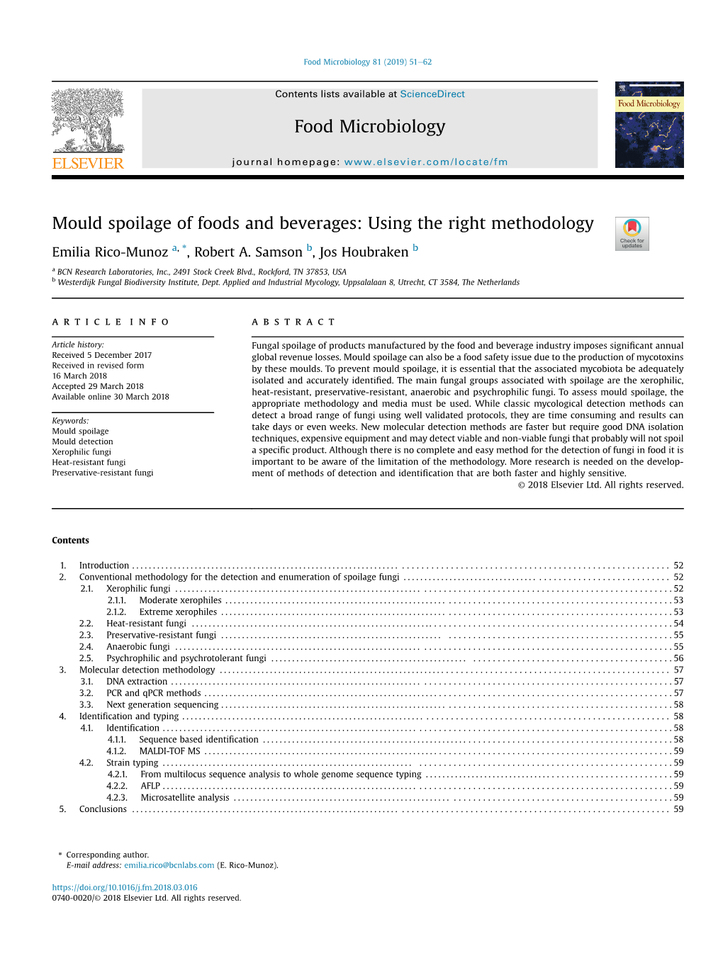 Mould Spoilage of Foods and Beverages: Using the Right Methodology