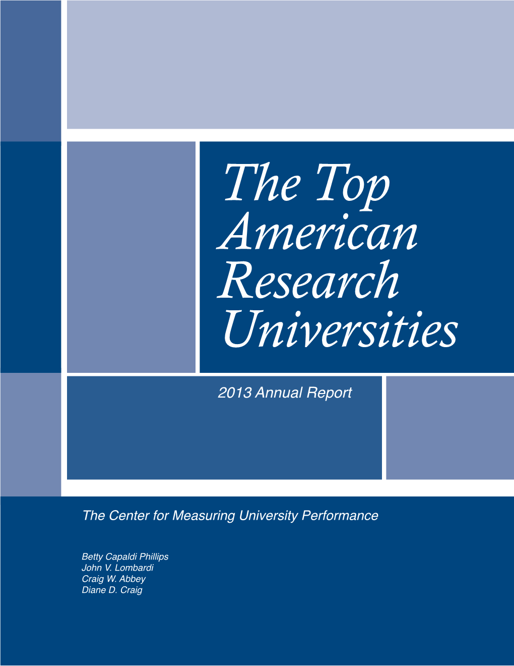 The Top American Research Universities