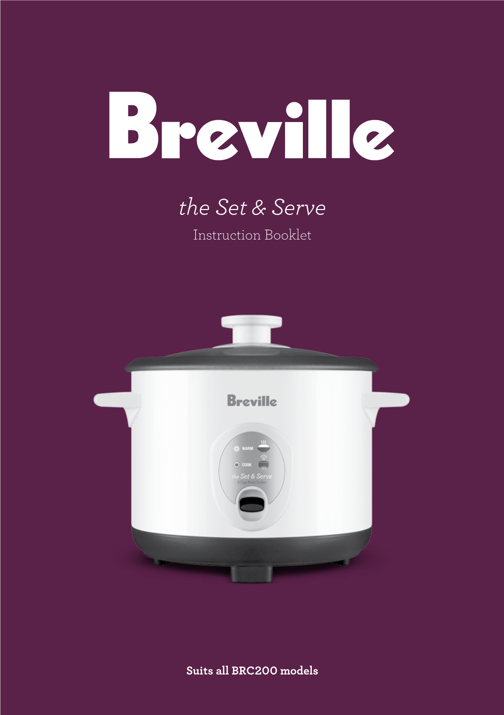 Breville Rice Cooker BRC200 User Manual