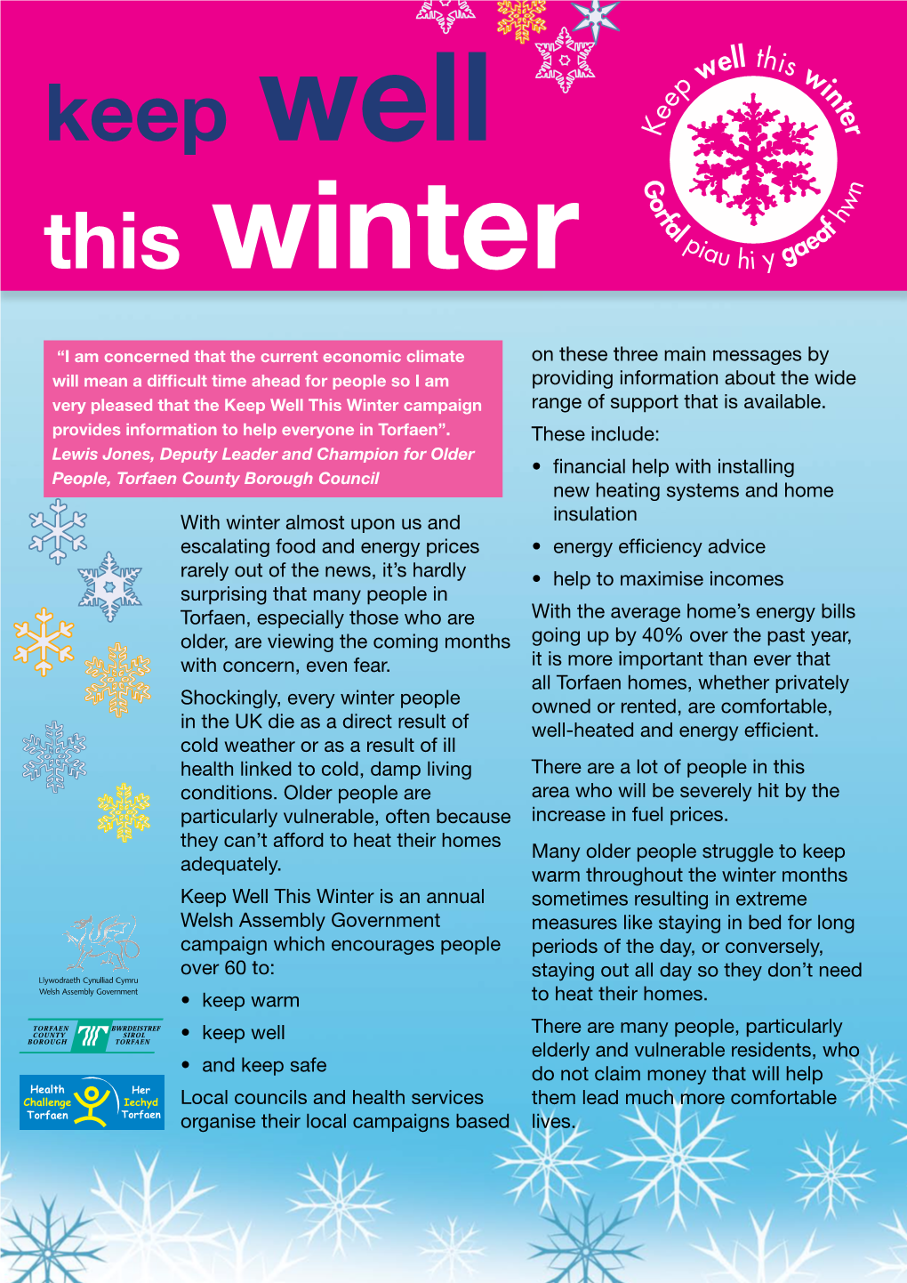Keep Well This Winter Leaflet